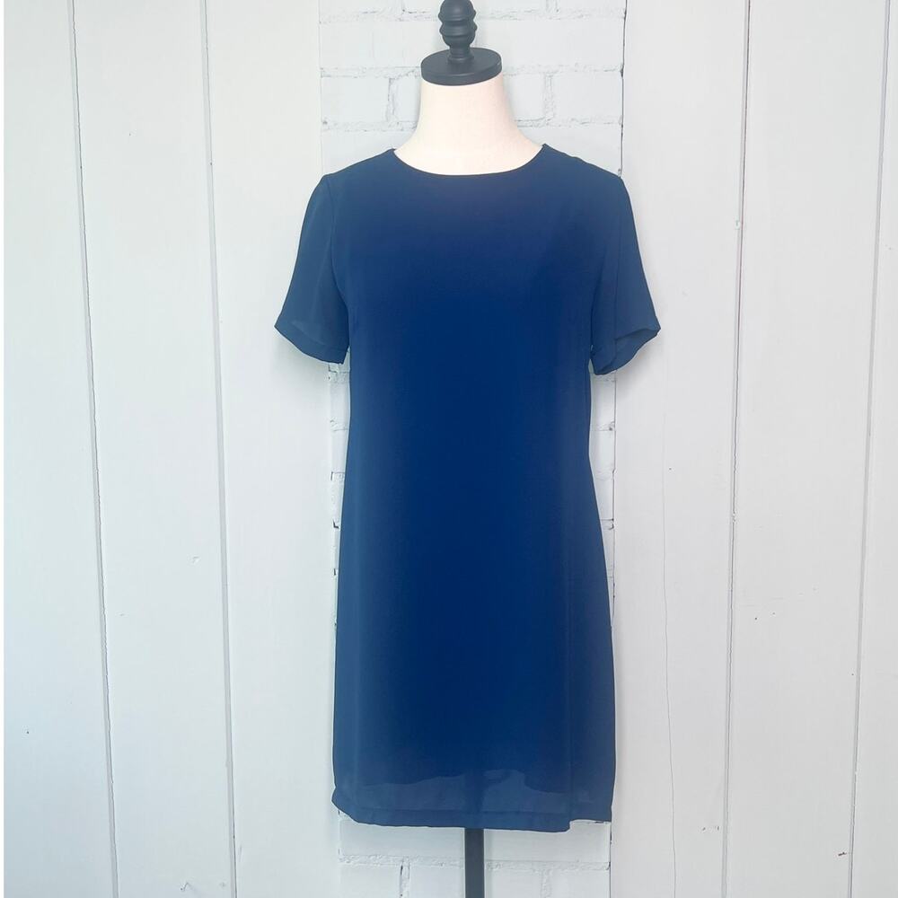 Olivaceous Shift Dress Medium Navy Blue